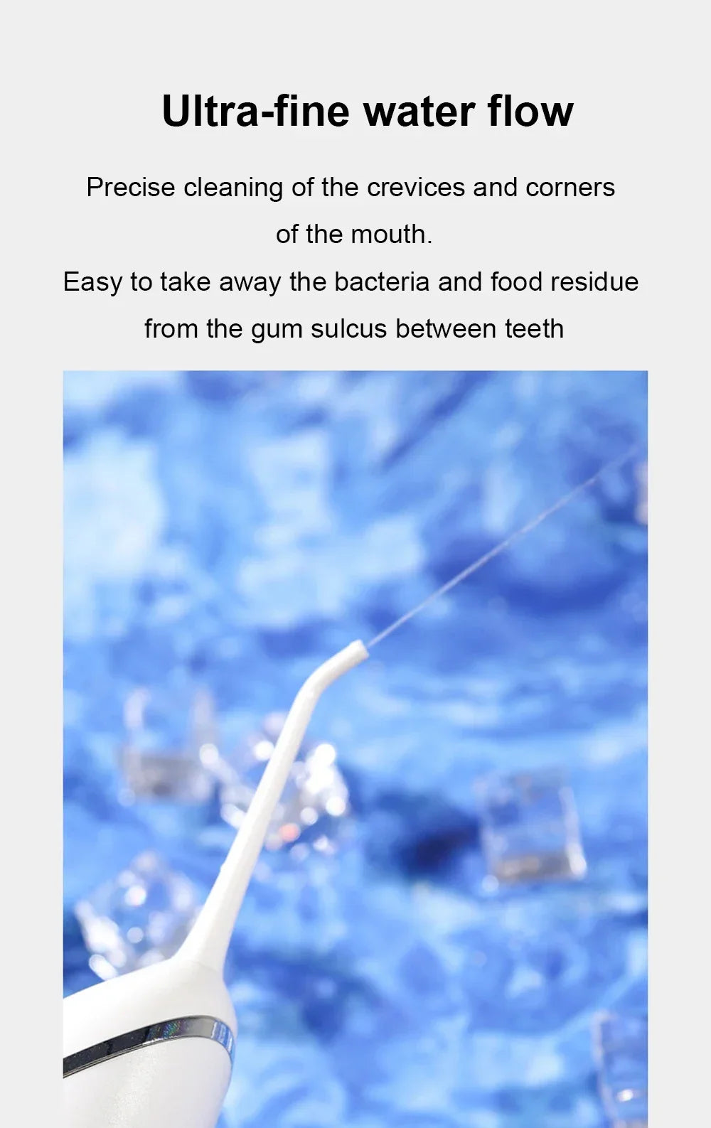 Electric Tooth Flosser High Pressure Jet Flosser Electric Toothbrush Whitening USB Rechargeable Gum Care Jet Scaler