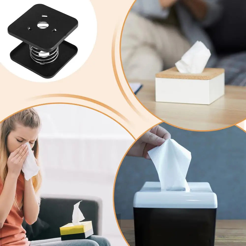 Tissue Box Spring Support Tissue Dispenser Holder Lifting Bracket Automatic Lift Tissue Car