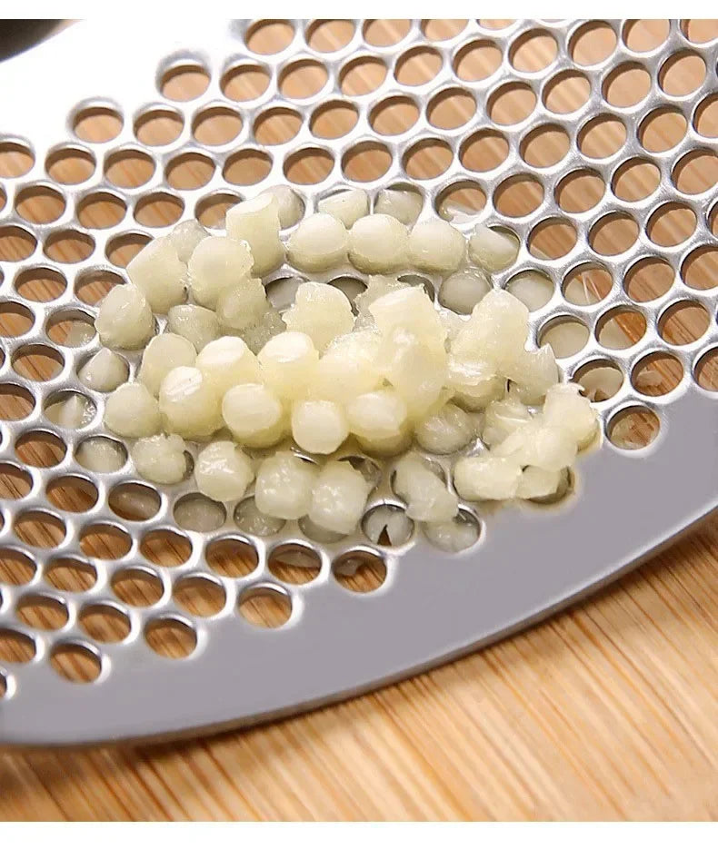 Upgraded Stainless Steel Garlic Press Squeezer Manual Garlic Ginger Rocker Crusher Garlic Cutting Mince Tools Kitchen Gadgets