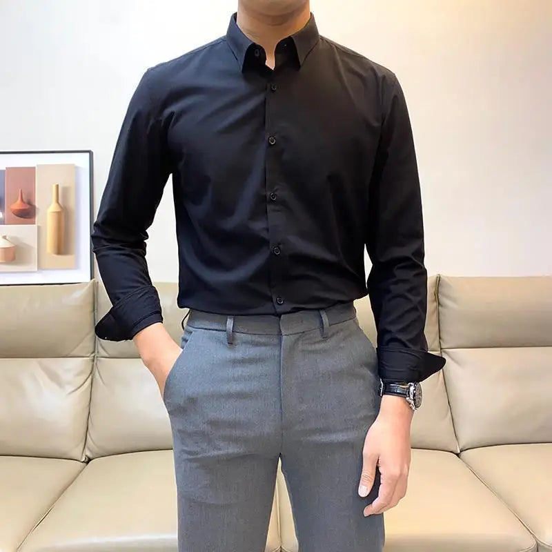 Smart Casual Office Formal Long Sleeved Shirt
