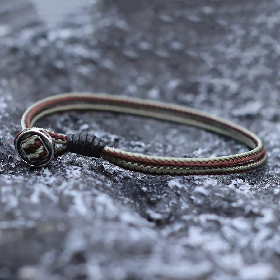 2mm Handmade Antique Rope Bracelet Simple Easy Hook Mens Armband Braclet