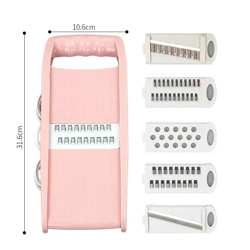 Vegetable Chopper Food Mandoline Slicer Veggie Dicer Cutter Chopper Kitchen 5 in 1 Multi-Functional Onion Chopper