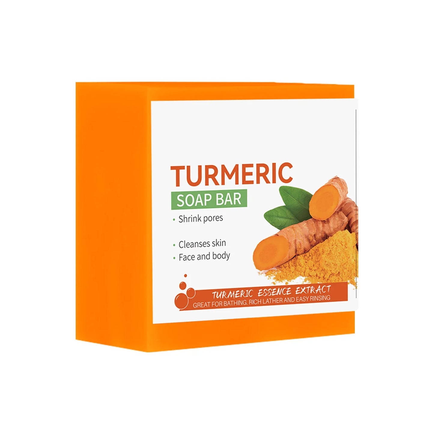 Hand Made Turmeric Soap Tender Skin Care Beauty.