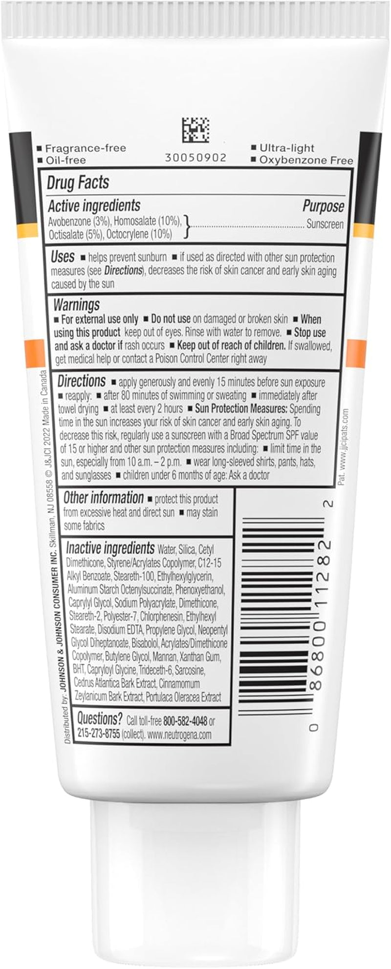 Clear Face Sunscreen Lotion for Acne-Prone Skin, Broad Spectrum SPF 50, Sunscreen for Face & Oily Skin, Oil-,Fragrance- & Oxybenzone-Free, Water Resistant, Matte, Unscented, 3 Fl Oz