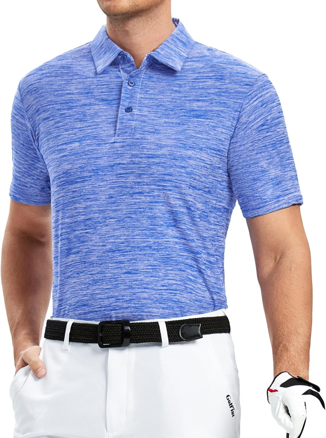 Mens Golf Shirt Moisture Wicking Quick-Dry Short Sleeve Casual Polo Shirts for Men