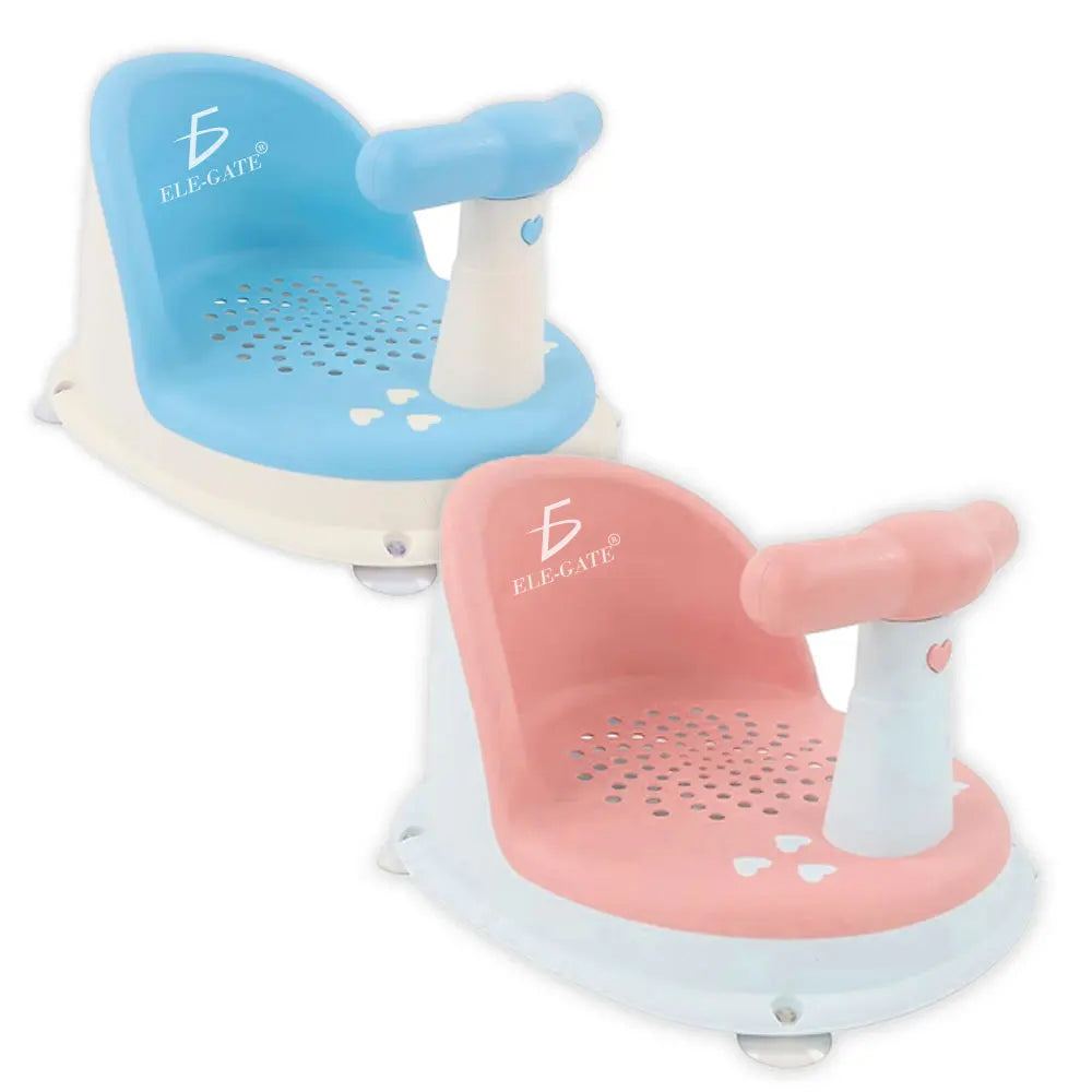Newborn Baby Bath Seat with Comfortable Backrest and Secure Non-Slip Suction Cups Safety-First Set for Baby Showers