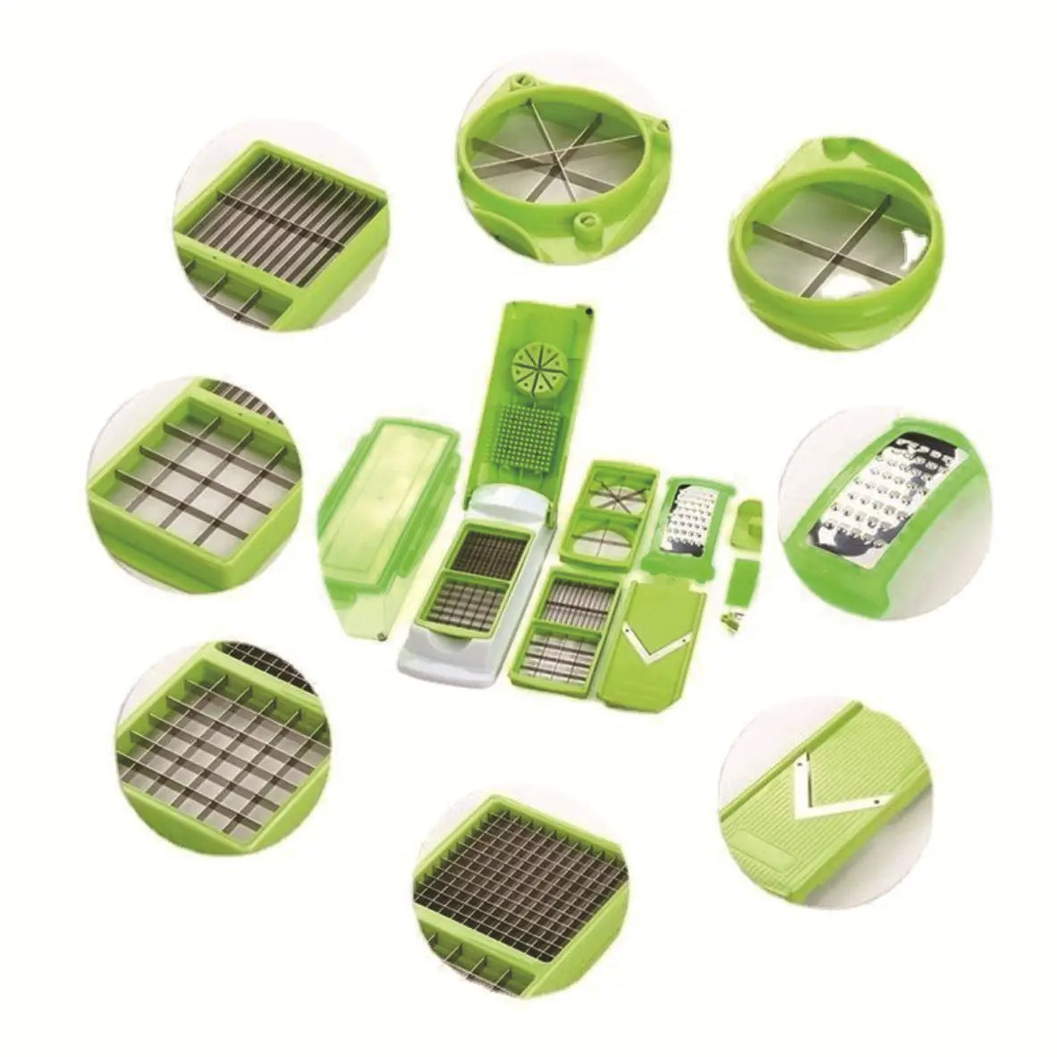 Multifunctional 12-Piece Vegetable Cutter Kitchen Gadget Eco-Friendly Household Slicer Potato Grater Popular Fruit Vegetable