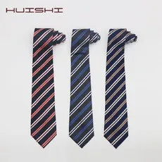 Necktie Fashion Brand Handmade Solid Necktie Handkerchief Cufflinks Set for Men