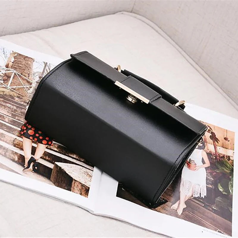 Hot Sale Flap Sling Shoulder Bags for Women Solid Color Crossbody Messenger Bag Purse Female Leather Handbag Pocket