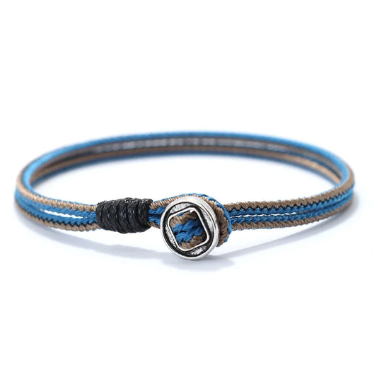 2mm Handmade Antique Rope Bracelet Simple Easy Hook Mens Armband Braclet