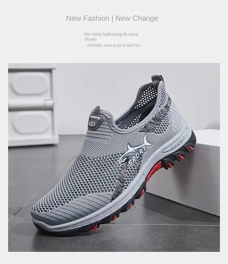 2025 Summer Mesh Men’s Sneakers – Lightweight Breathable Shoes