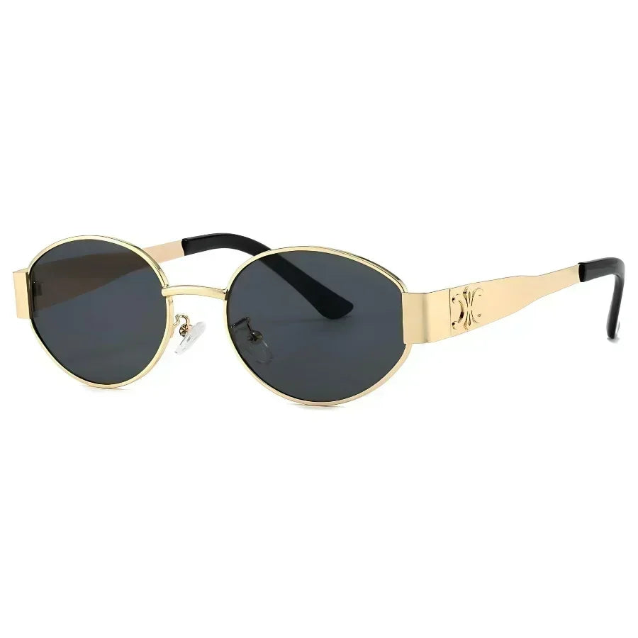 Luxury Metal Brand Sunglasses for Men and Women Unisex Designer Fashion Sunglasses