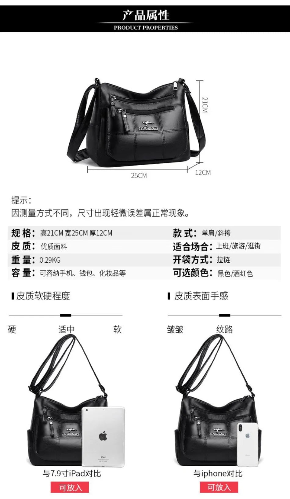 Genuine Brand PU Leather Sac Luxury Handbags Women Bags Designer Shoulder Crossbody Hand Bags for Women 2022 Purses and Handbags