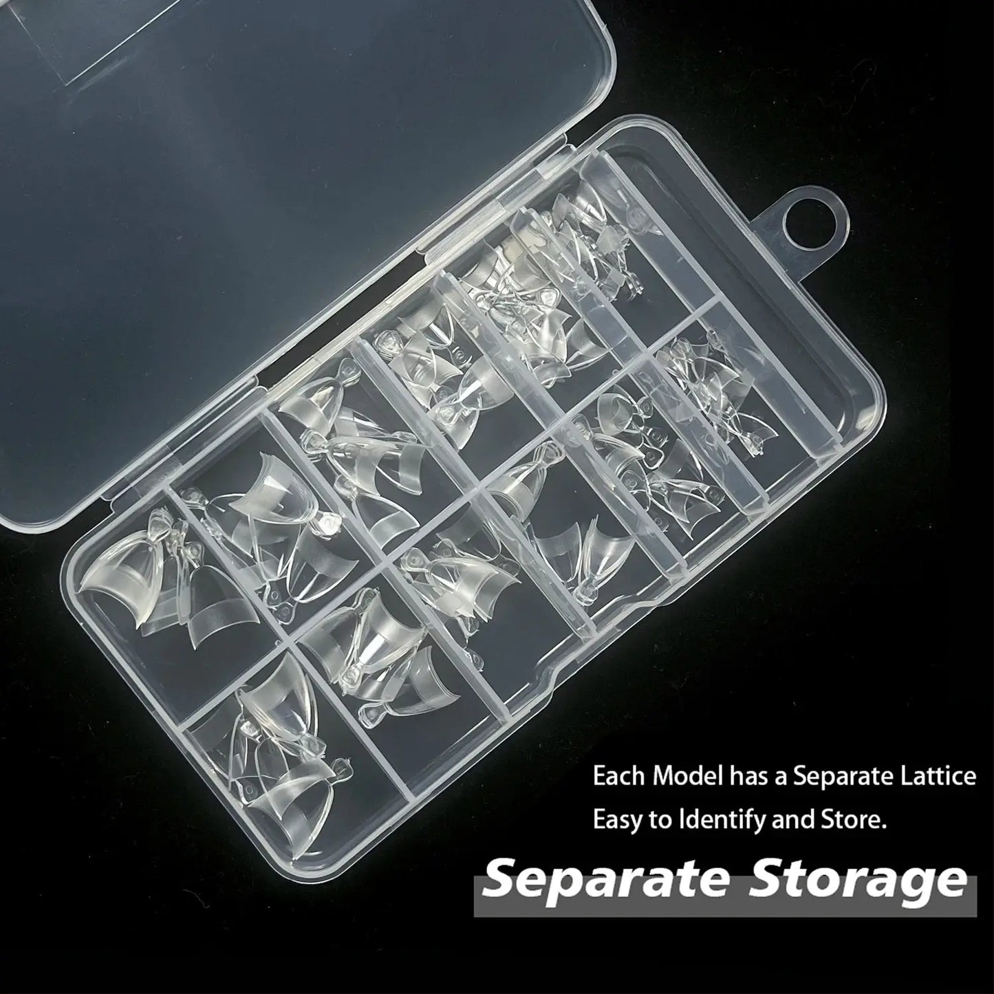 Almond Nail Tips 240 Pieces XS Short