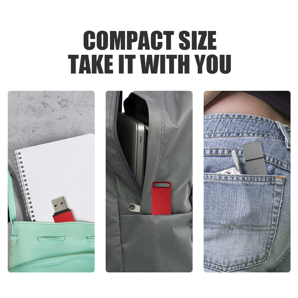 Lenovo 2TB USB 3.0 Flash Drive High Speed Transfer 2TB Metal Pendrive Flash Disk Pen Drive Memoria Stick For PC Laptop