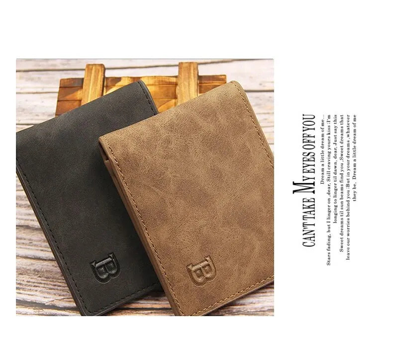 Men’s Wallet Simple and Short Wallet Large Capacity Multi Card Slot.