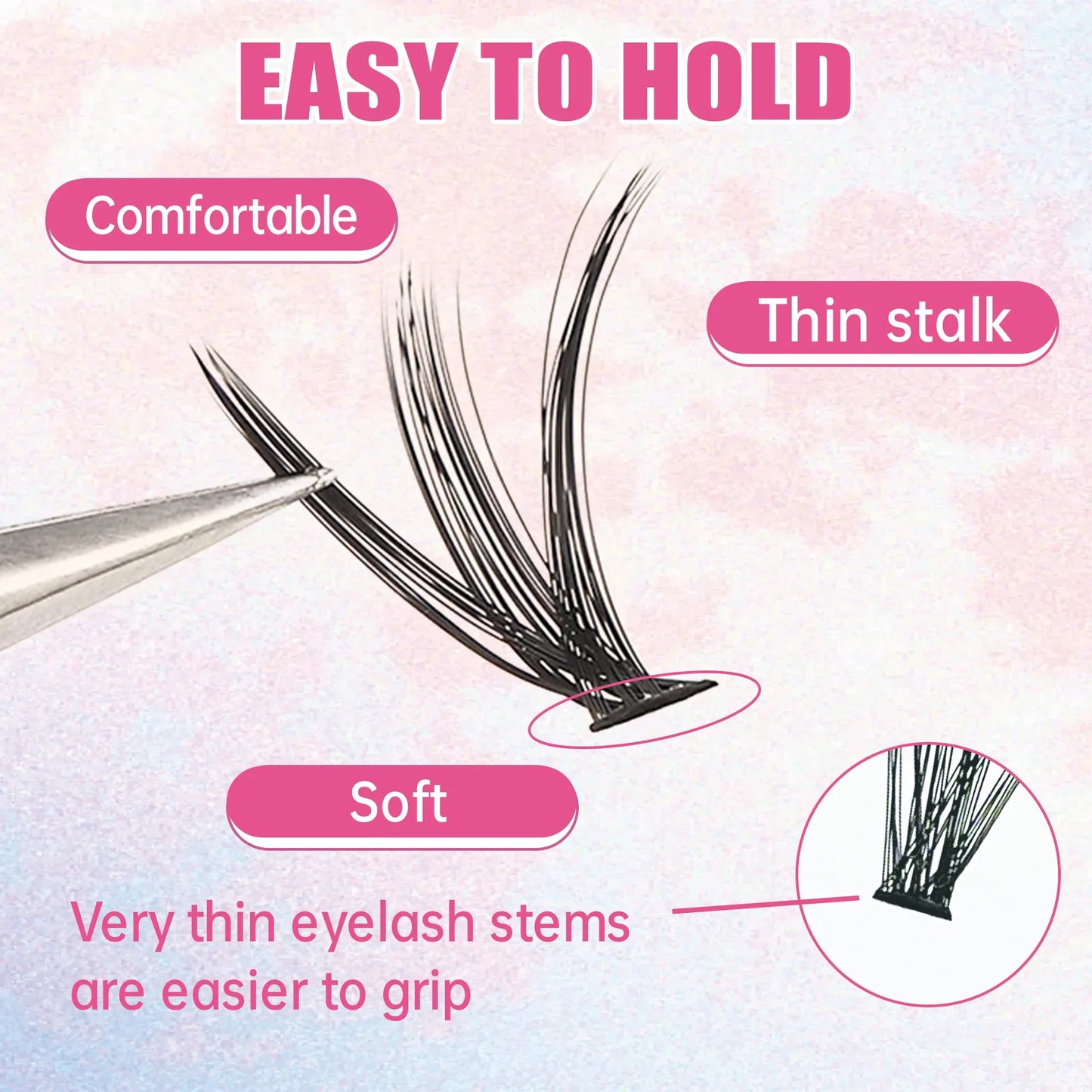 Eyelashes Extension Kit 200 PCS DIY Eyelashes