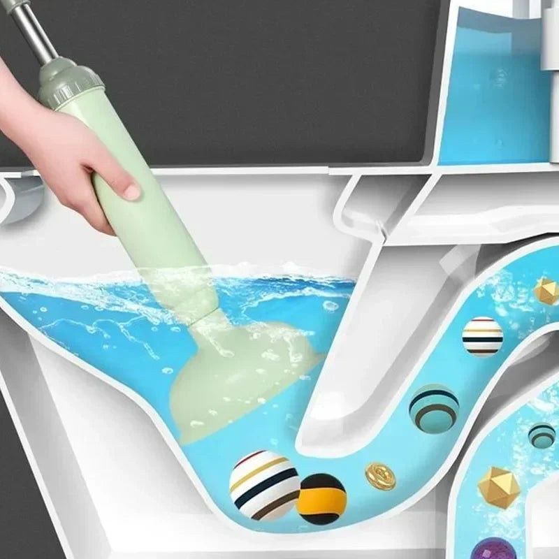 Silicone Toilet Plunger High Pressure Pump Anti Clogging Drain Cleaners