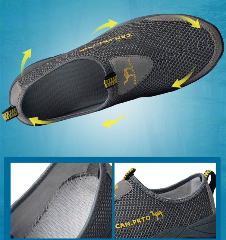 Men’s Breathable Slip-On Mesh Shoes - Lightweight Summer Casual Sneakers & Loafers