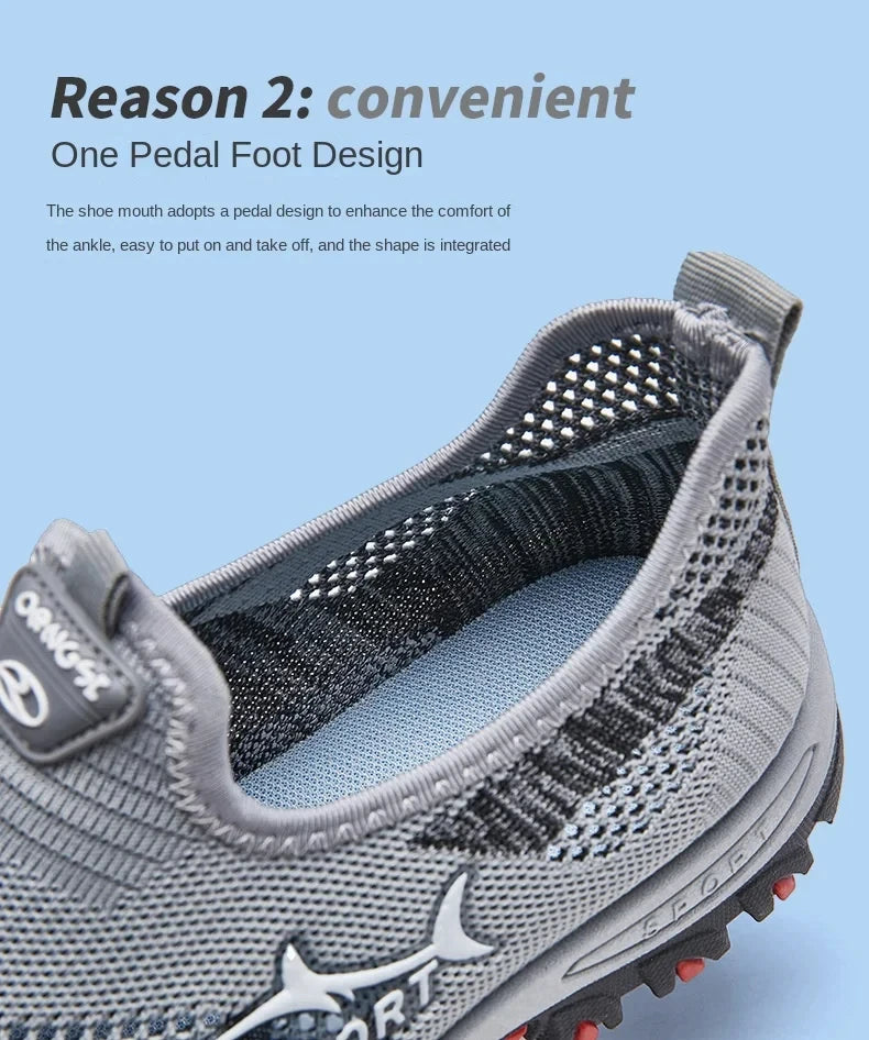2025 Summer Mesh Men’s Sneakers – Lightweight Breathable Shoes