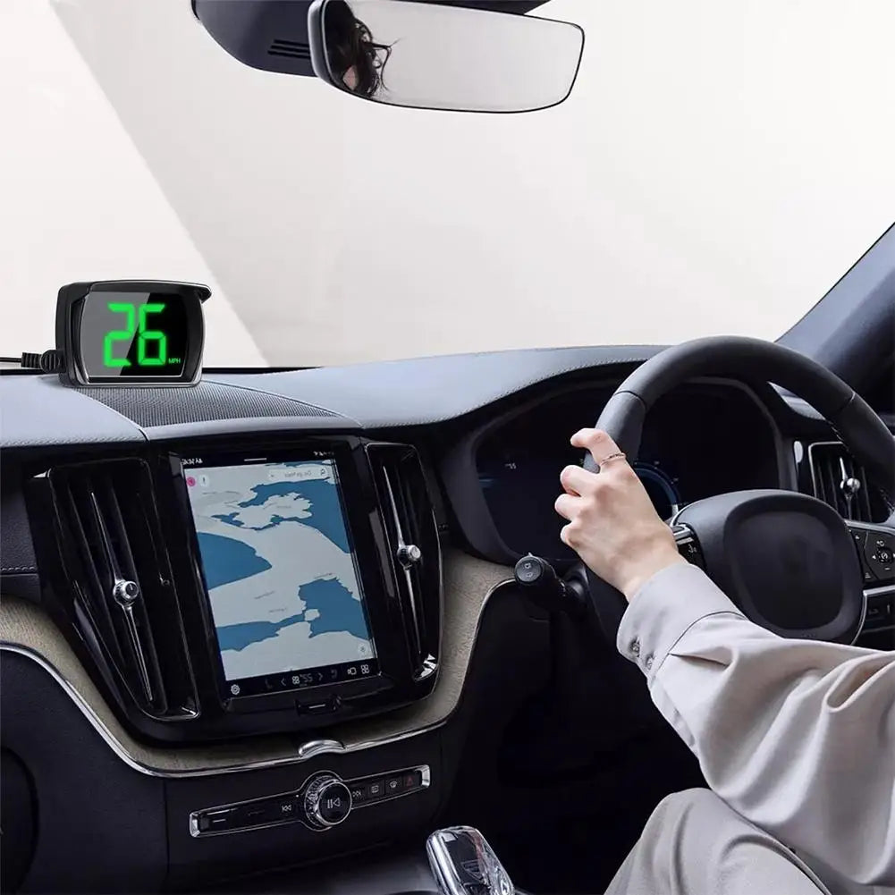 Car Head Up HUD Display GPS Speedometer Speed KMH Digital HUD GPS+Beidou Dual Chipsets For All Cars Trucks Electronics