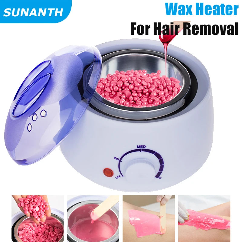 200ML Wax Heater Warmer Machine For Hair Removal Portable Multi-function Quick Painless Body Hair Removal Hard Wax Beans