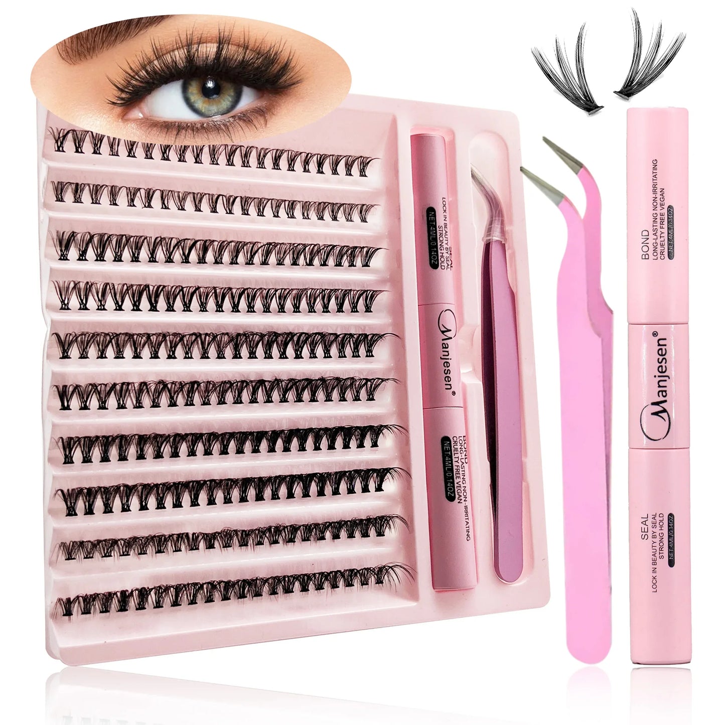 Eyelashes Extension Kit 200 PCS DIY Eyelashes
