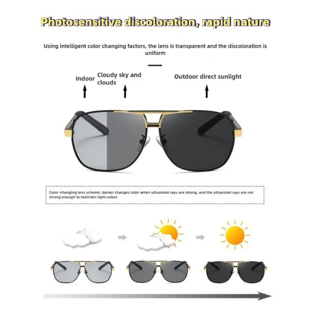 Day and Night Color-changing Sunglasses Polarized Sunglasses Men Fishing Driving Driving Sunglasses