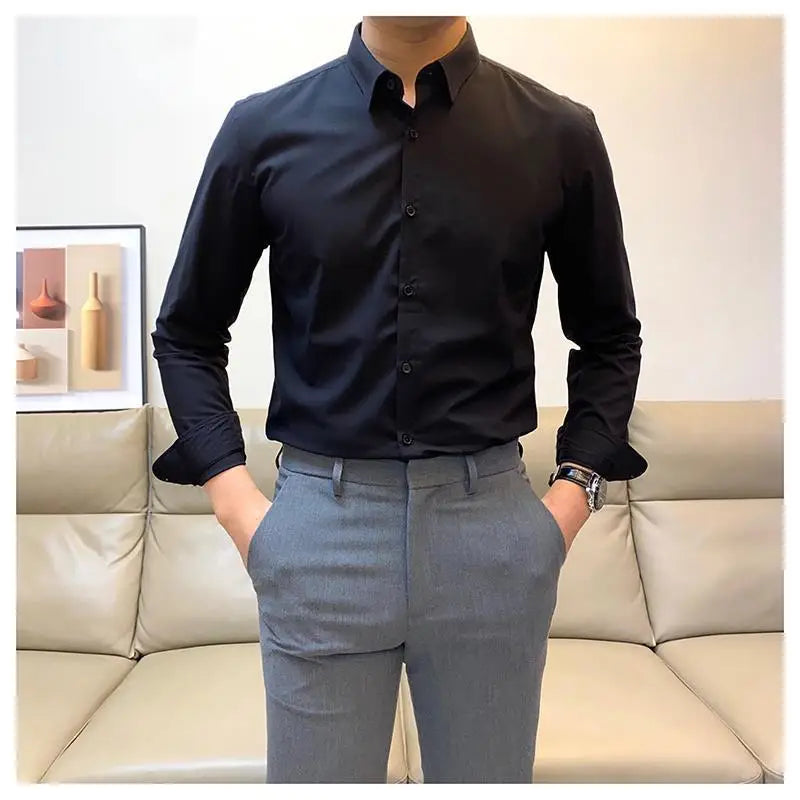 Smart Casual Office Formal Long Sleeved Shirt