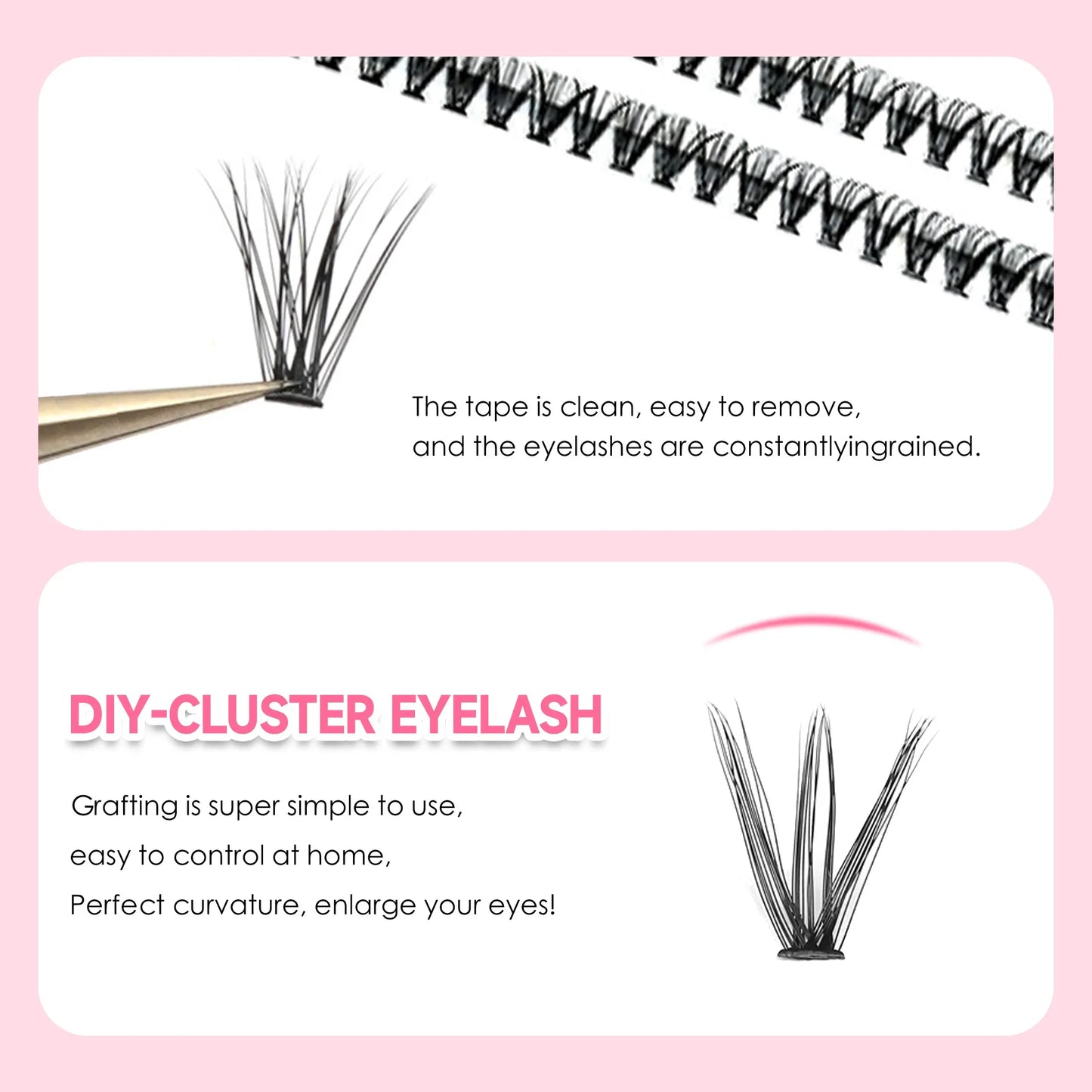 Eyelashes Extension Kit 200 PCS DIY Eyelashes