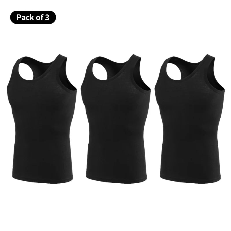 European and American Sizes Cotton MEN'S Vests Young MEN'S Sports Fashion Bottoming Vests