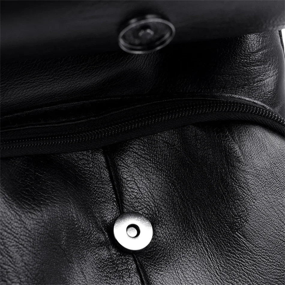 Ladies Bookbag Rucksack Women Large Capacity Backpack Purses High Quality PU Leather Female Vintage School Bags Travel Bagpack