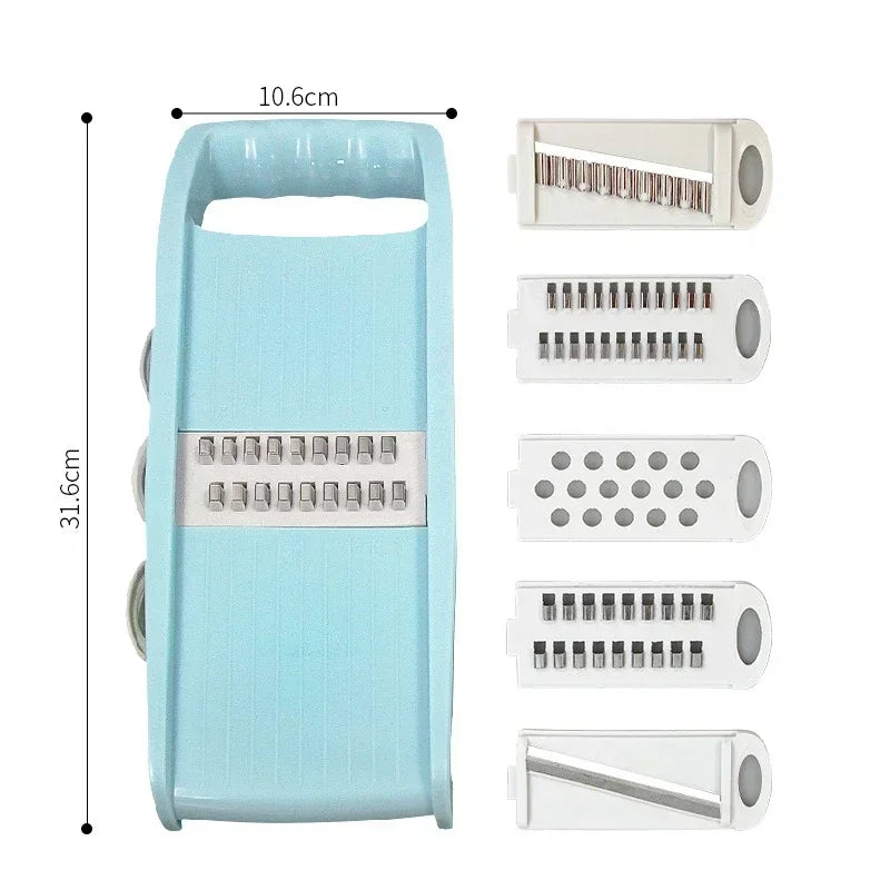 Vegetable Chopper Food Mandoline Slicer Veggie Dicer Cutter Chopper Kitchen 5 in 1 Multi-Functional Onion Chopper