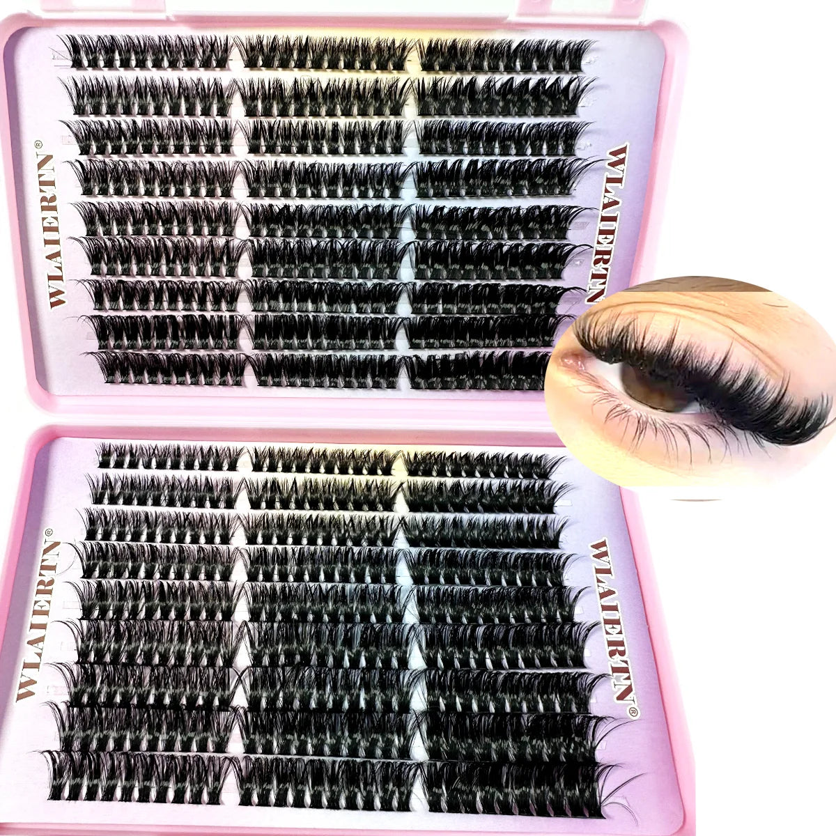 Faux Mink Eyelashes 540Cluster Personal Eyelash Makeup Tool. C Curled 9-16mm Mixed Natural Eyelash Extension.