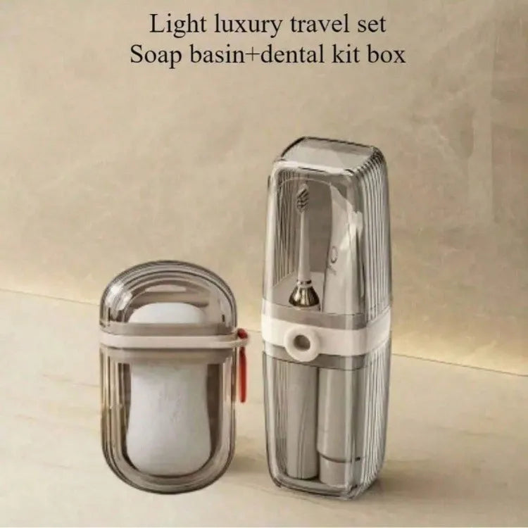 Portable Travel Soap Dish and Toothbrush Holder Durable Plastic Oval-Shaped Essential For Camping Gym Bathroom Accessories