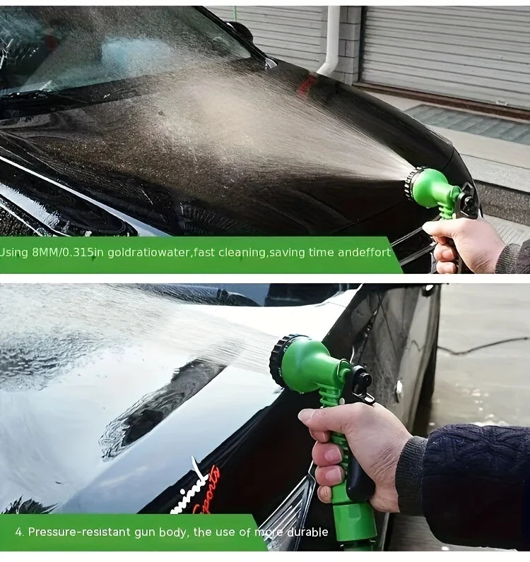 1 Roll, Expandable Garden Hose 100ft, Universal Head, Triple Length, Durable, No Battery Required, Multi-Use For Gardening