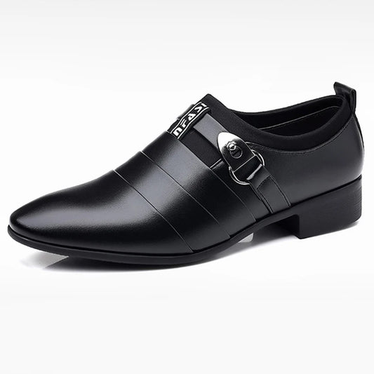 Men’s Classic Leather Oxfords | Slip-On Formal Dress Shoes