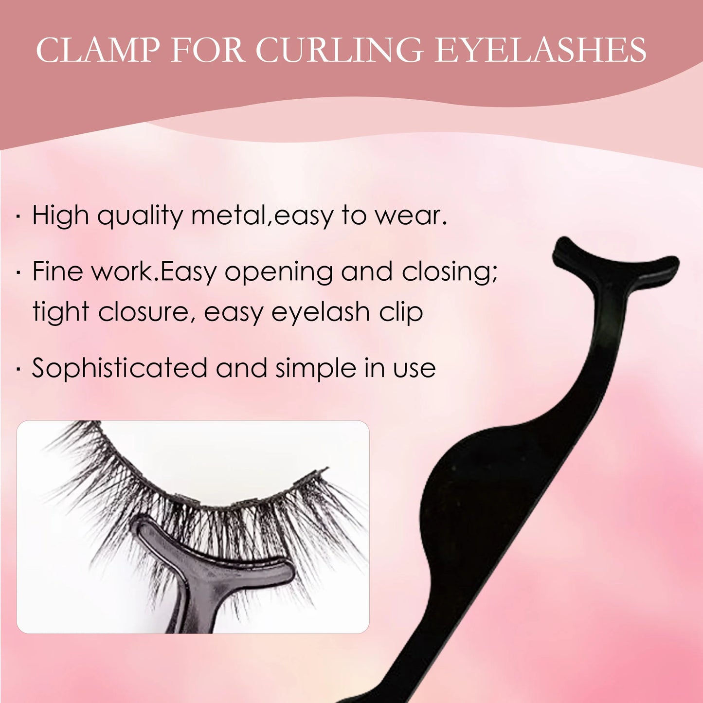 5 rows of 10 pairs of magnetic false eyelashes, 10-15mm, naturally thick and curled black eyelashes, with magnetic eyeliner