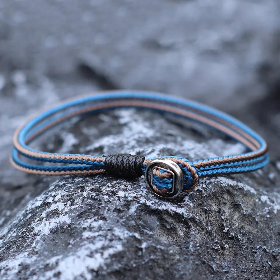 2mm Handmade Antique Rope Bracelet Simple Easy Hook Mens Armband Braclet