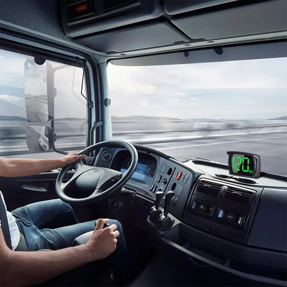 Car Head Up HUD Display GPS Speedometer Speed KMH Digital HUD GPS+Beidou Dual Chipsets For All Cars Trucks Electronics