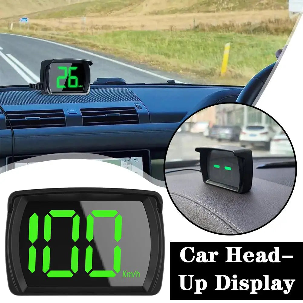 Car Head Up HUD Display GPS Speedometer Speed KMH Digital HUD GPS+Beidou Dual Chipsets For All Cars Trucks Electronics