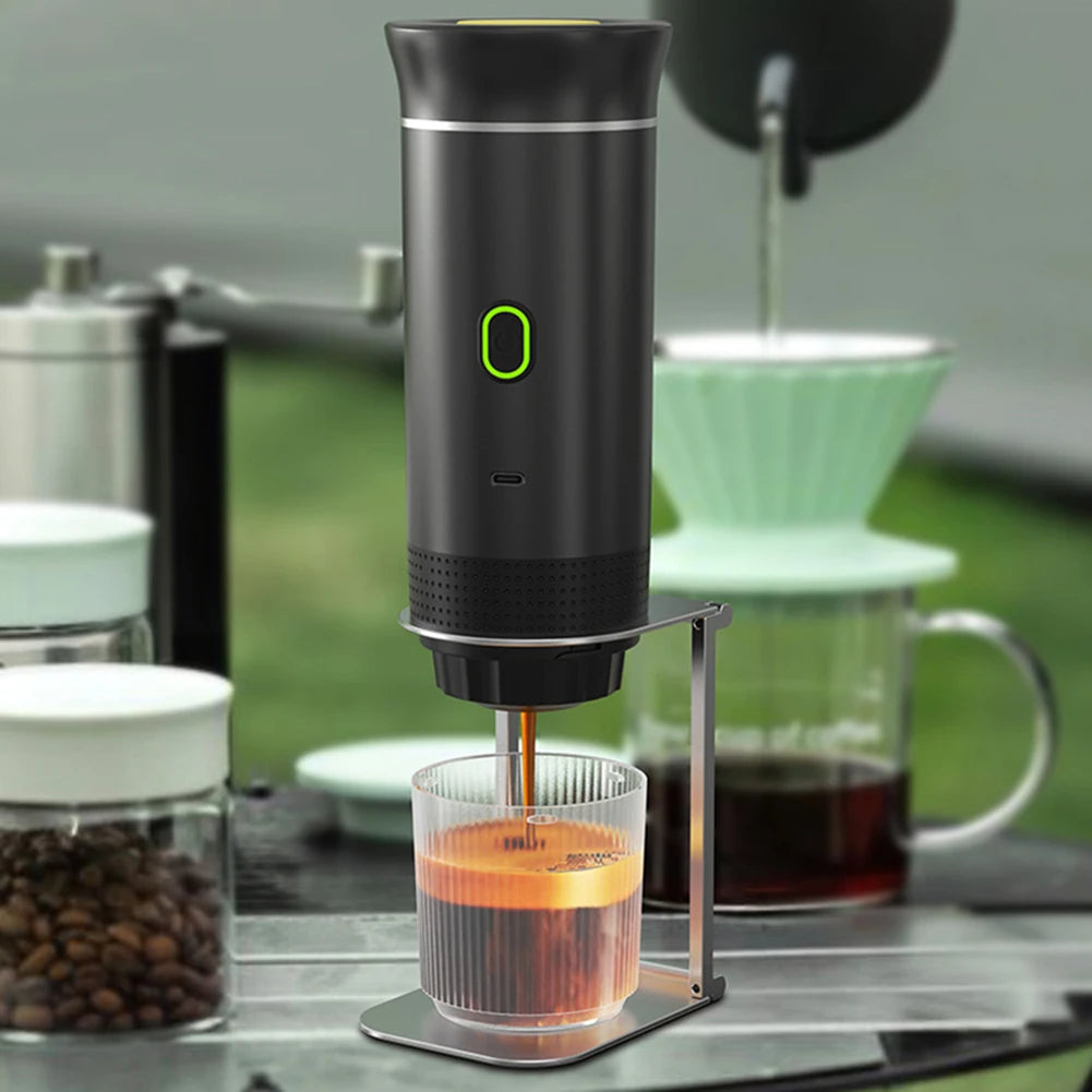 Portable Electric Capsule Coffee Maker – 3-in-1 Cordless Espresso Pot with Heating Pump | Travel & Car Coffee Machine for Fresh Espresso Anywhere