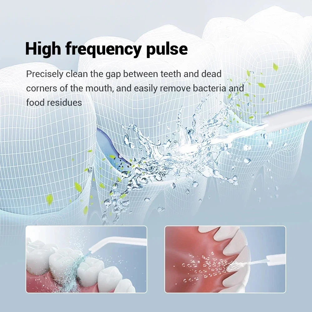 Electric Tooth Flosser High Pressure Jet Flosser Electric Toothbrush Whitening USB Rechargeable Gum Care Jet Scaler