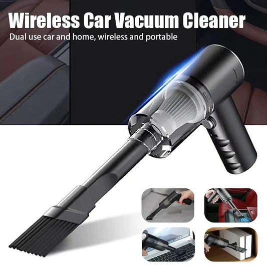 Portable High-Power Vacuum Cleaner – USB Rechargeable Mini Vacuum for Car & Home | Cordless, Automatic, Powerful Suction