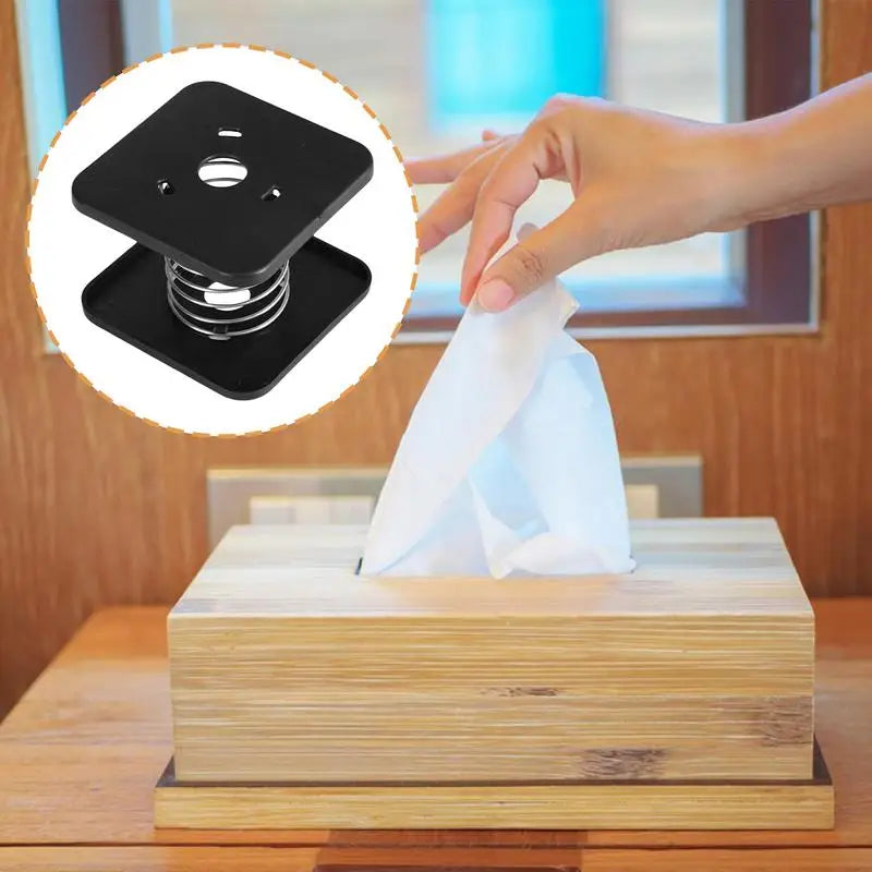 Tissue Box Spring Support Tissue Dispenser Holder Lifting Bracket Automatic Lift Tissue Car