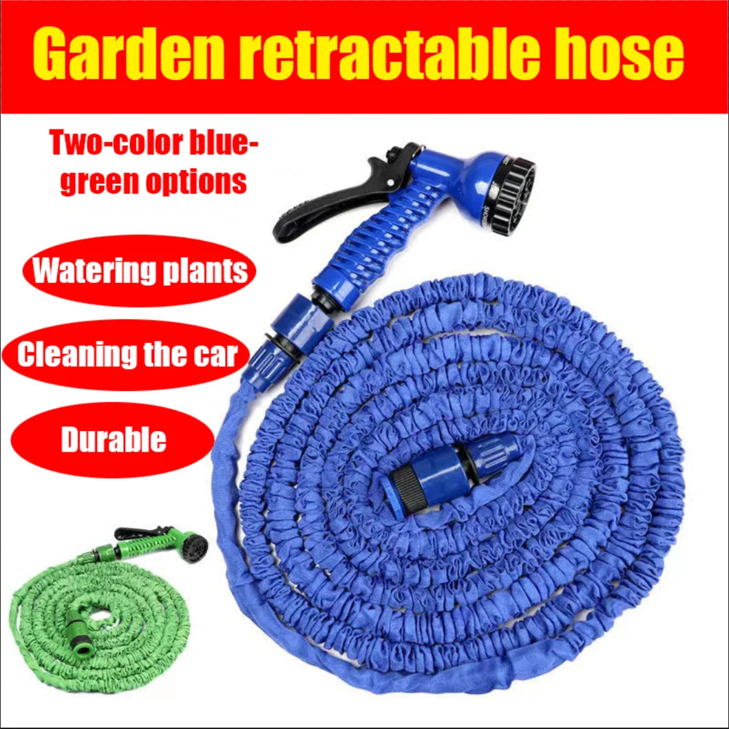 25FT-200FT Expandable Magic Hose Lightweight Design Durable Materials 7 Water Spraying Functions Gun Home Garden Watering Tools