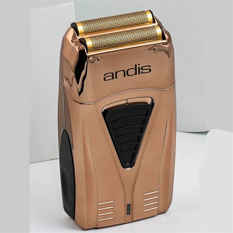 Andis Profoil Lithium Plus 17225 Barber Hair Cleaning Electric Shaver For Men Beard Stubble Razor Bald Shaving Machine Charger