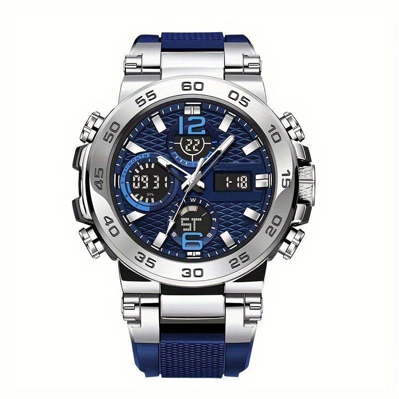 Reloj Hombre Luxury Watches - Waterproof. Dual Display Wristwatch for Men