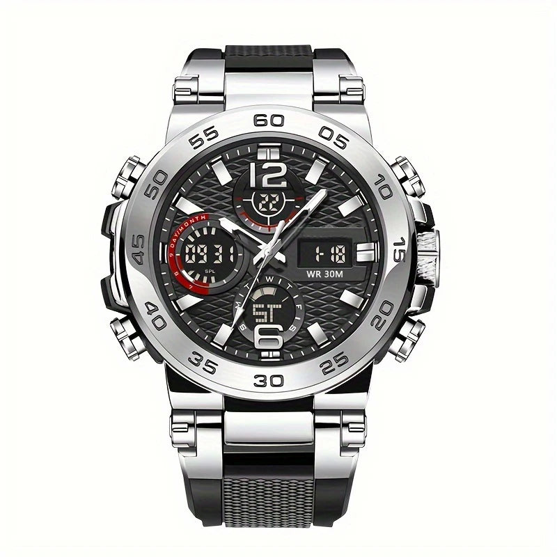 Reloj Hombre Luxury Watches - Waterproof. Dual Display Wristwatch for Men