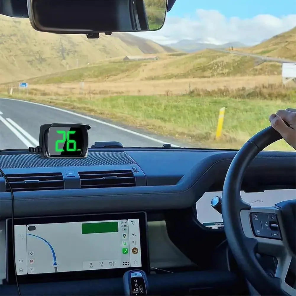 Car Head Up HUD Display GPS Speedometer Speed KMH Digital HUD GPS+Beidou Dual Chipsets For All Cars Trucks Electronics